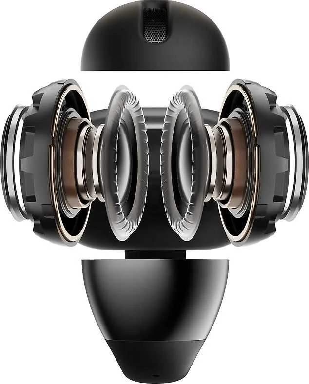 Shokz OpenDots One ausinės: techninė komponentų sandara