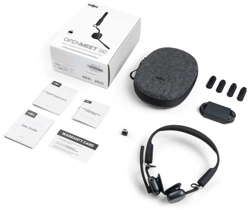 SHOKZ OPENMEET UC SU USB-C AD - Ausinės su triukšmo slopinimo mikrofonu D