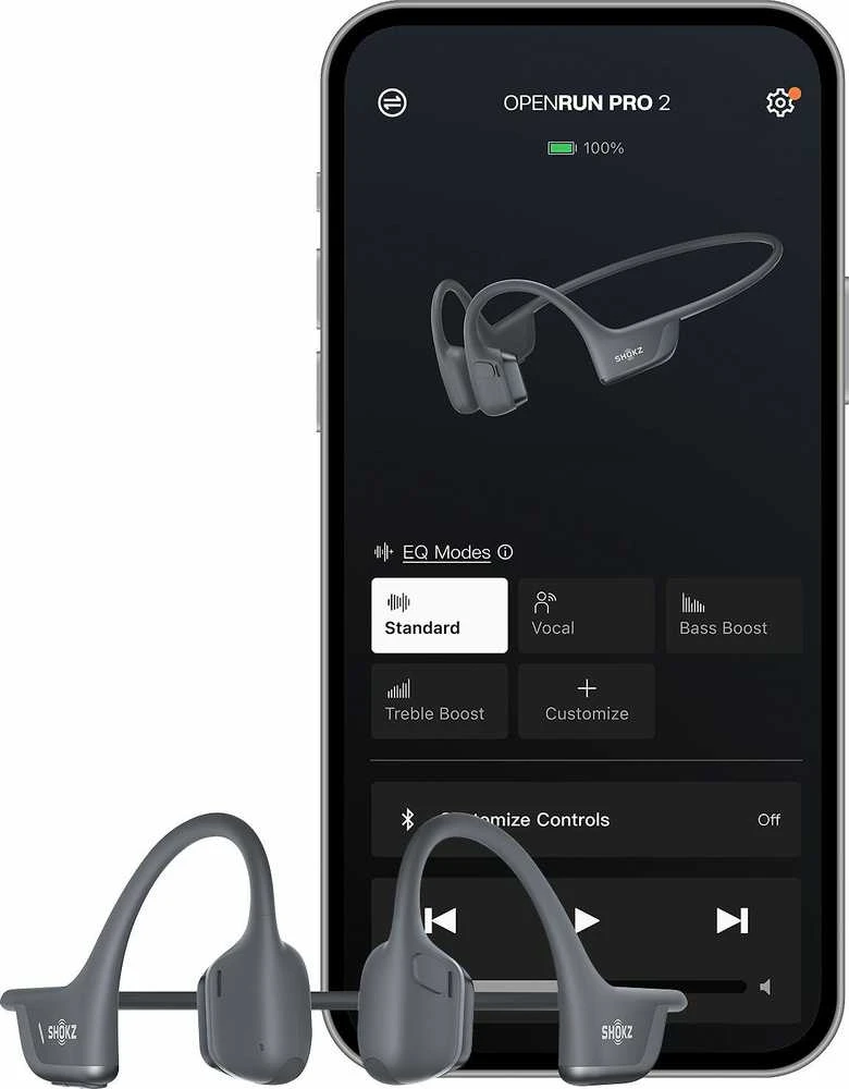 Shokz OpenRun Pro2 Mini ausinių valdymo programėlė