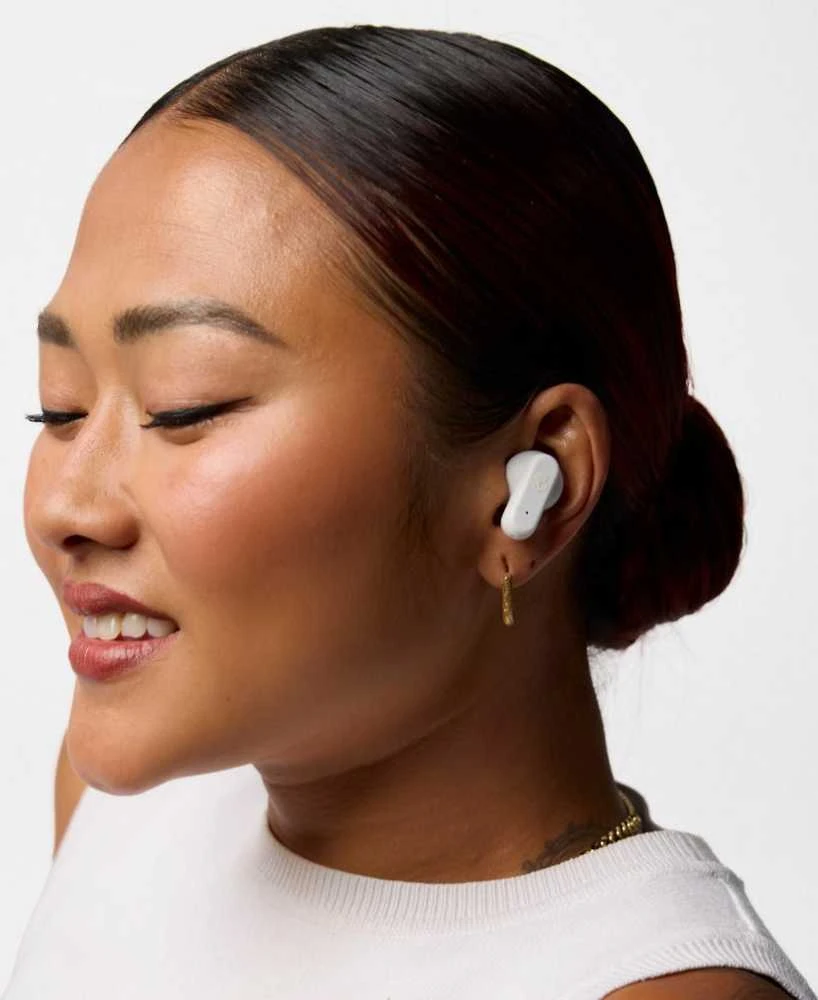 Ausinės Skullcandy Dime Evo True Belaidės Bluetooth-nappikuulokkeet, valkoinen/oranssi