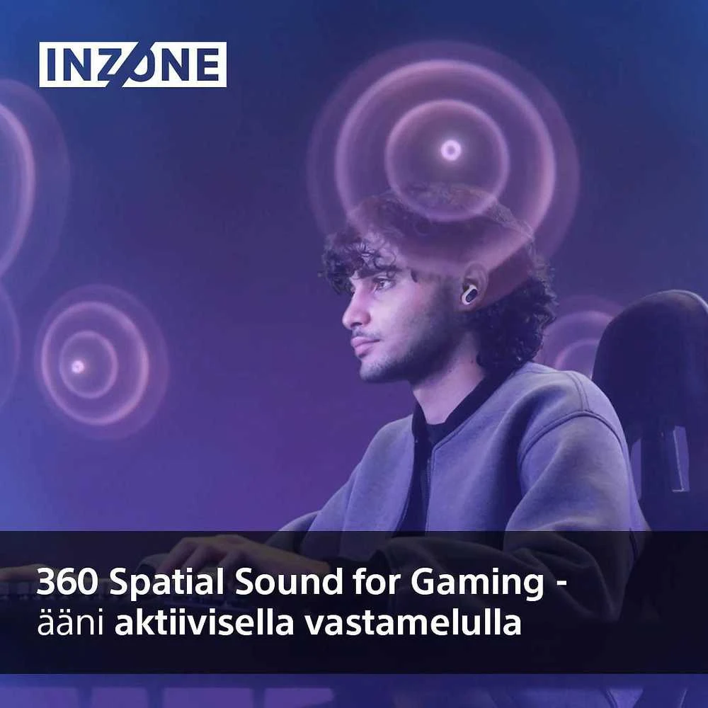 Sony INZONE Buds belaidės žaidimų ausinės, Baltos