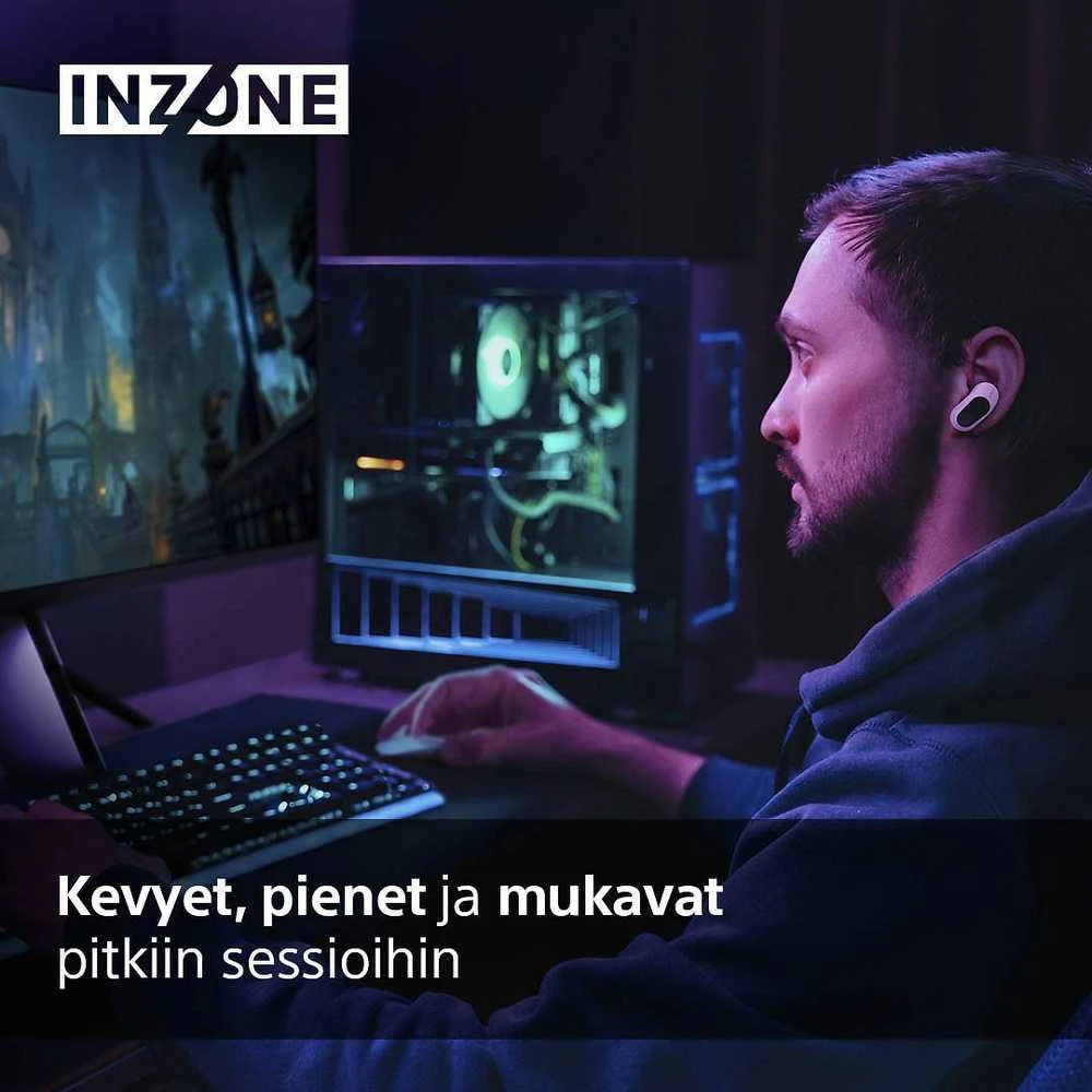 Sony INZONE Buds belaidės žaidimų ausinės, Baltos