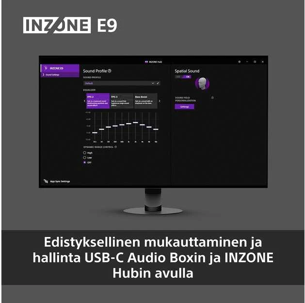 Ausinės Sony INZONE E9 Juodas