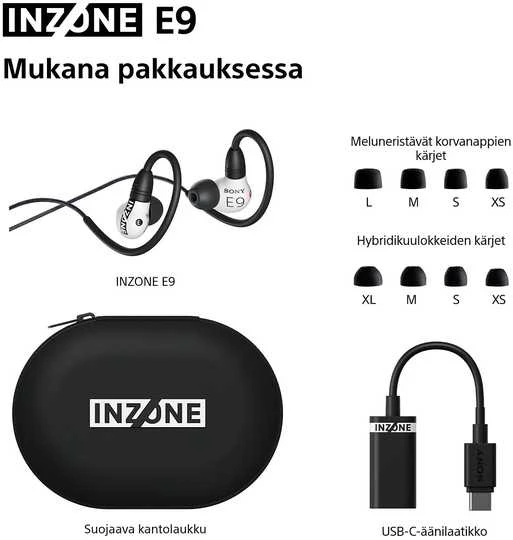 Ausinės Sony INZONE E9 Baltas