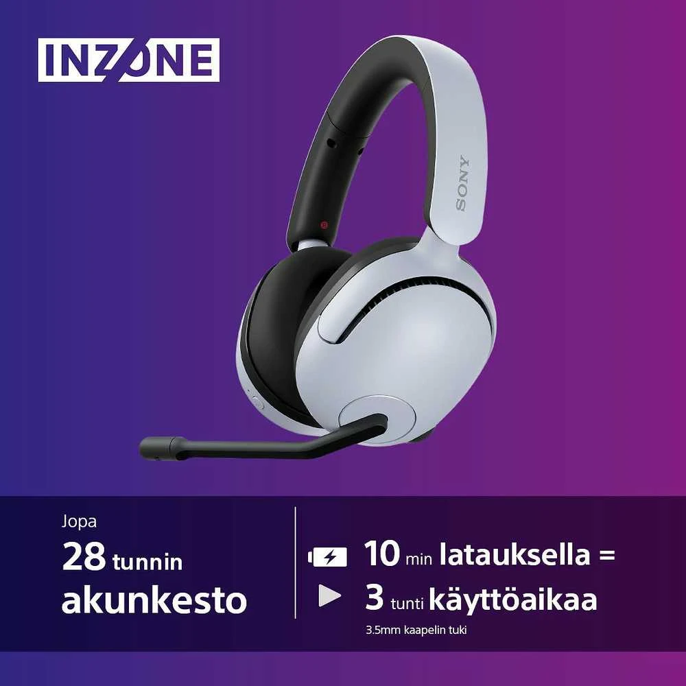 Sony INZONE H5  ausinės, Baltos