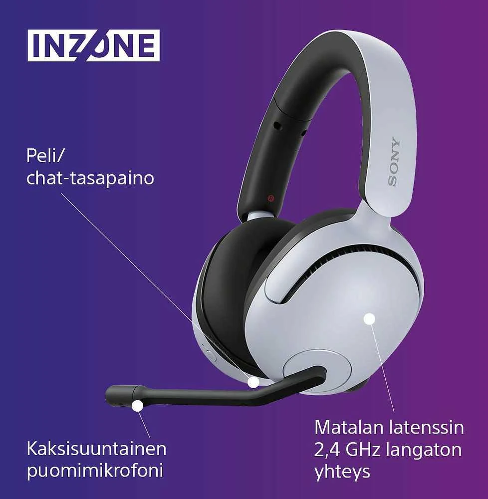 Sony INZONE H5  ausinės, Baltos