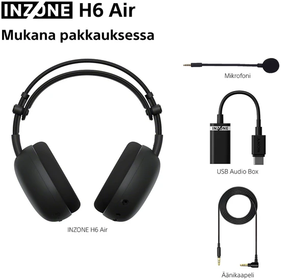 Sony INZONE INZONE H6 Air Open-Back Ausinės su laidu Žaidimams | INZONE