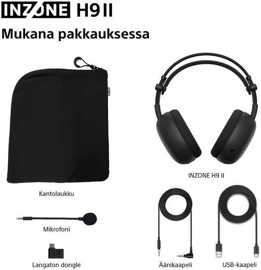 Ausinės Sony INZONE H9 II Juoda
