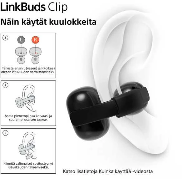 Ausinės Sony | Earbuds | LinkBuds WF-LC900 Clip | Bluetooth | Open-Ear | Žalias | Belaidės