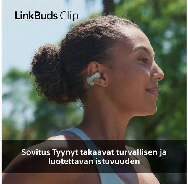 Atviros ausinės Sony Linkbuds Clip, Juodos
