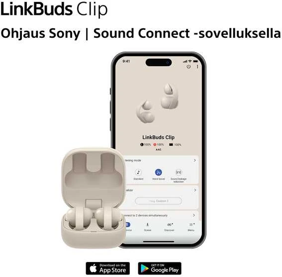 Ausinės Sony | Earbuds | LinkBuds WF-LC900 Clip | Bluetooth | Open-Ear | Lavender | Belaidės