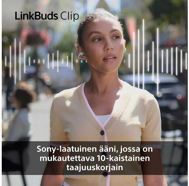 Atviros ausinės Sony Linkbuds Clip, Juodos