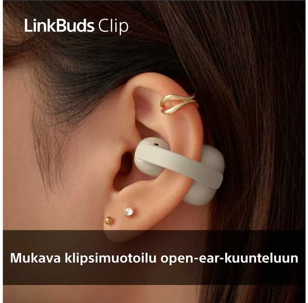 Atviros ausinės Sony Linkbuds Clip, Juodos