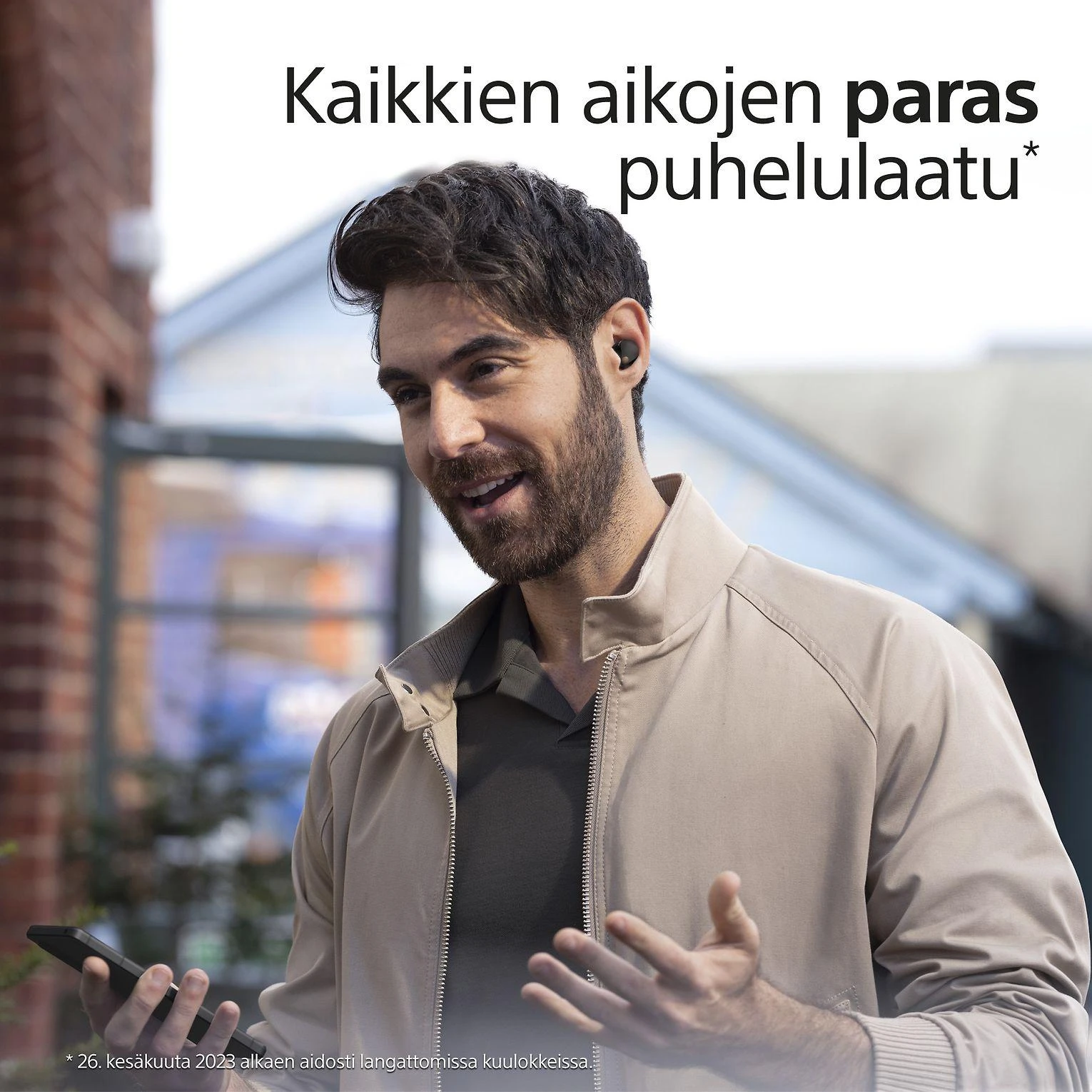 Sony WF-1000XM5 Earbuds Belaidės ausinės, ANC, belaidis įkrovimas, Juodos spalvos