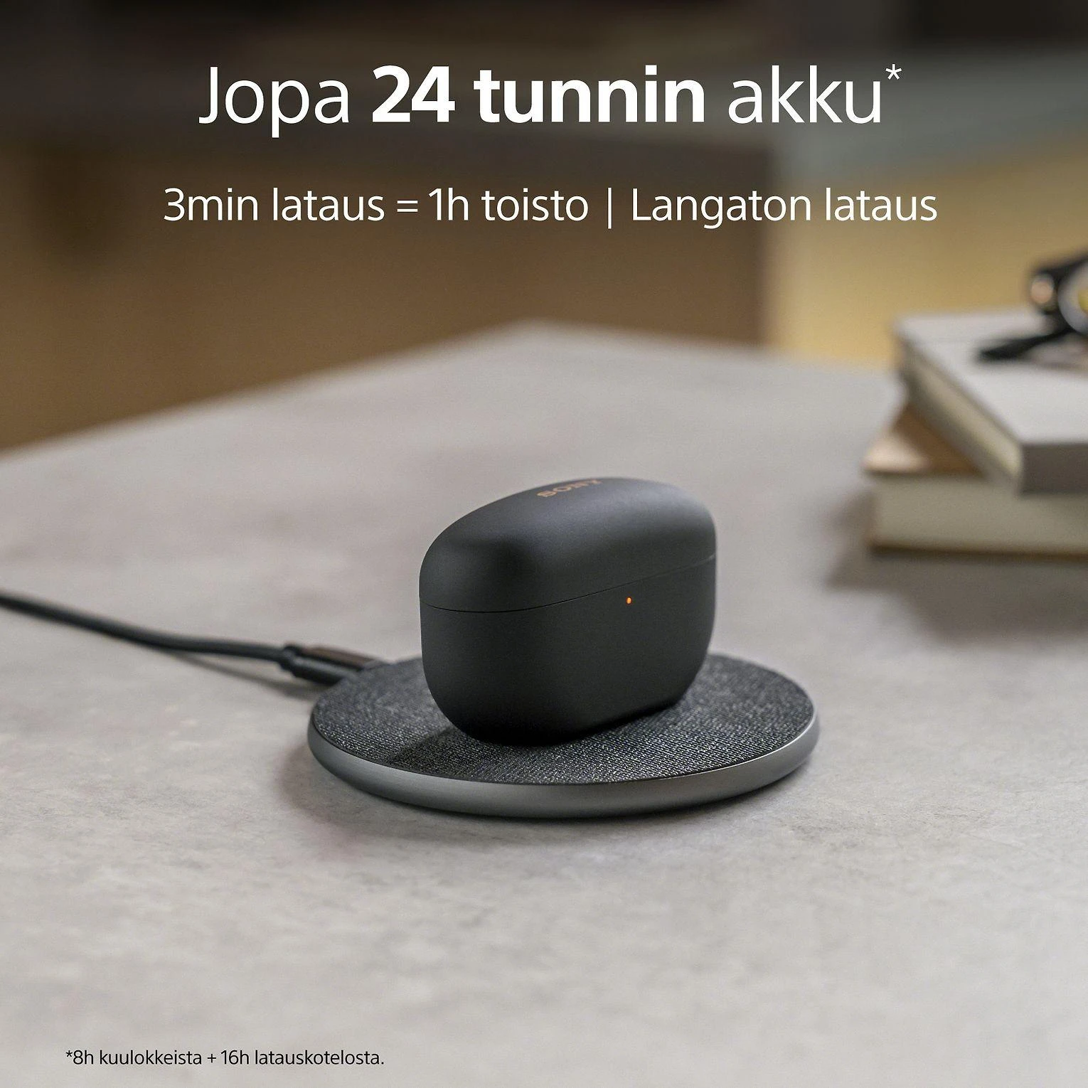 Sony WF-1000XM5 Earbuds Belaidės ausinės, ANC, belaidis įkrovimas, Juodos spalvos