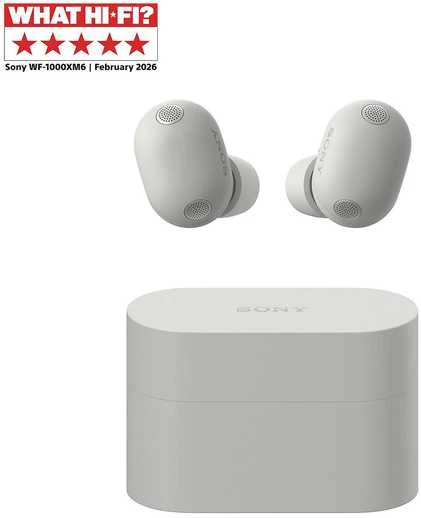 Sony belaidės ausinės su aktyvia triukšmo slopinimo funkcija, Bluetooth, Hi-Res Audio, WF-1000XM6