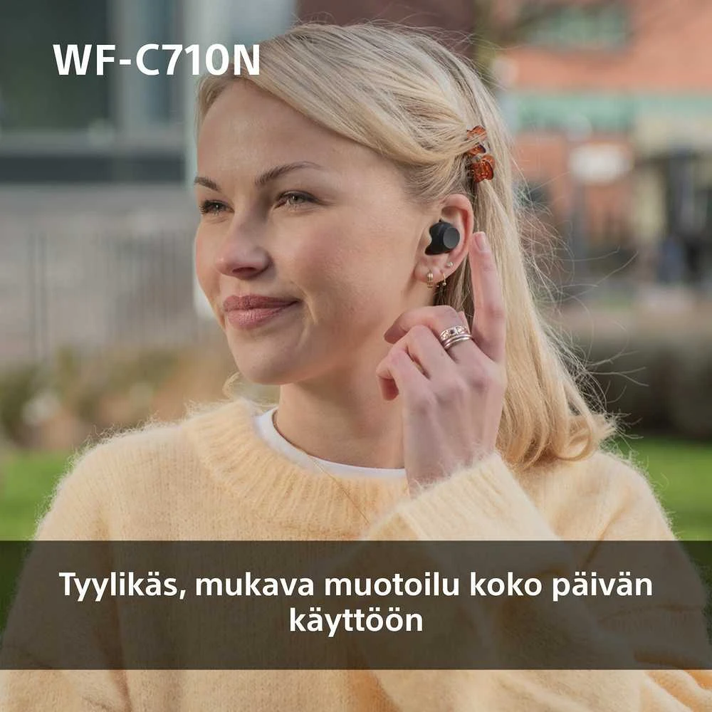 Ausinės Sony WF-C710N, Baltos