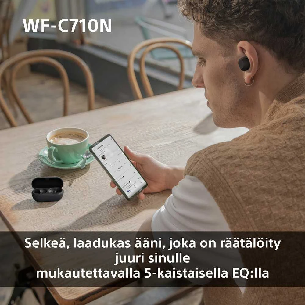 Ausinės Sony WF-C710N, Rožinės