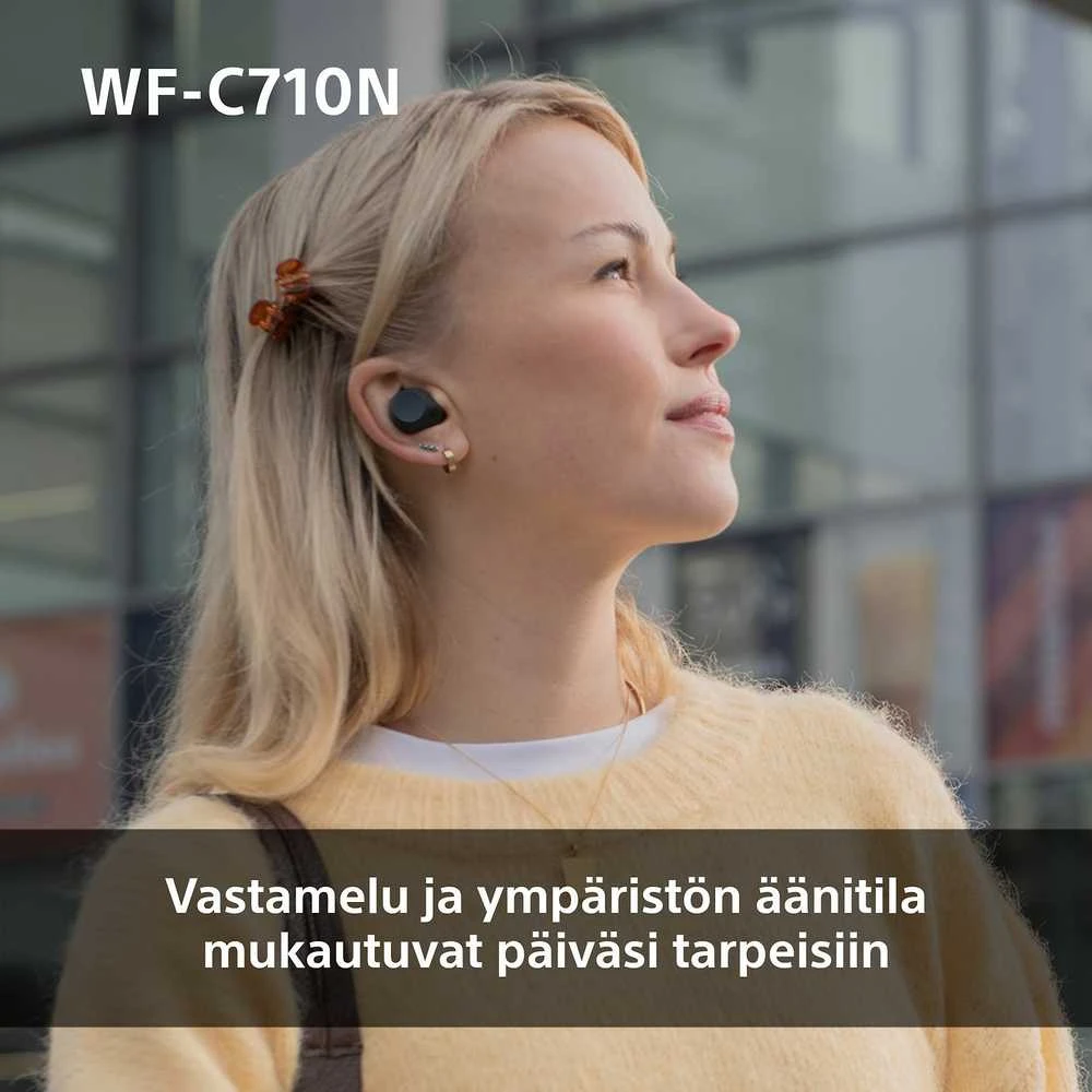 Sony WF-C710N ausinės naudojimo metu