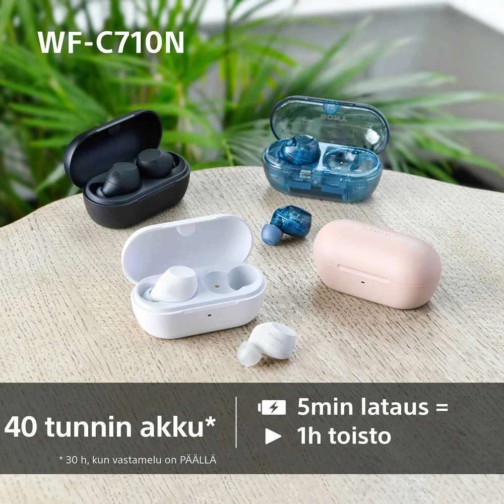 Ausinės Sony WF-C710N, Rožinės