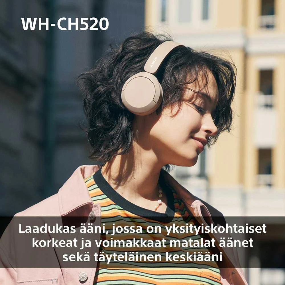 Belaidės Ausinės Sony WH-CH520L, Geltonos spalvos