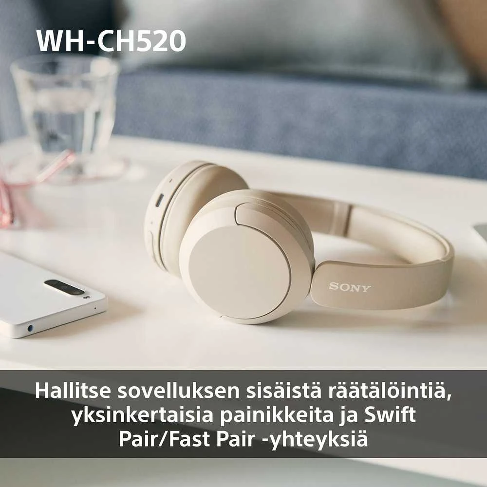 Belaidės Ausinės Sony WH-CH520L, Geltonos spalvos