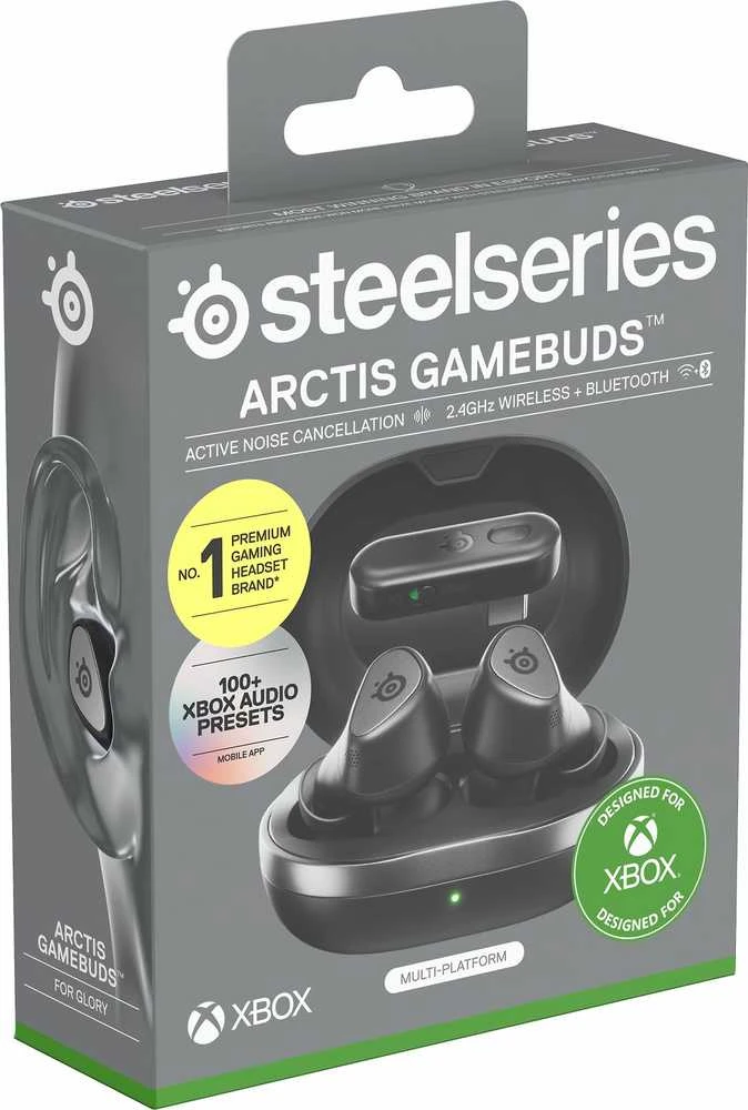 SteelSeries Arctis GameBuds žaidimų ausinės, skirtos Xbox Series X/S konsolėms