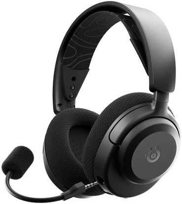 Steelseries Arctis Nova 3 juodos žaidimų ausinės su mikrofonu