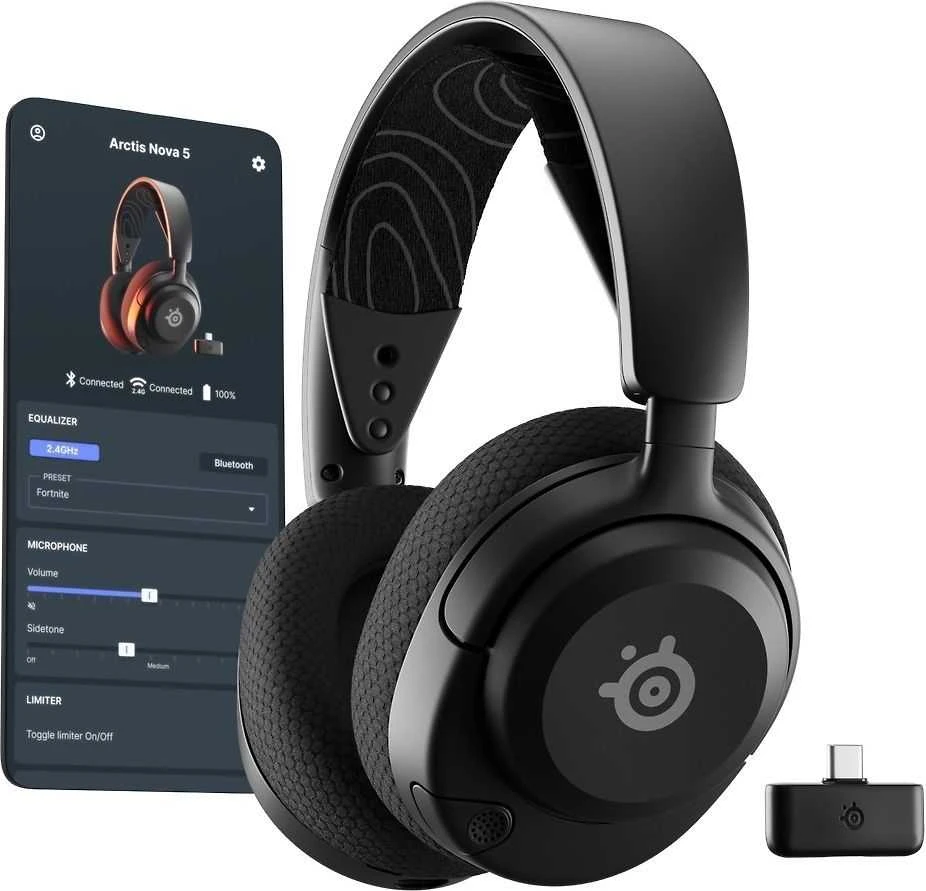 SteelSeries Arctis Nova 5 ausinės su mobiliosios programėlės sąsaja