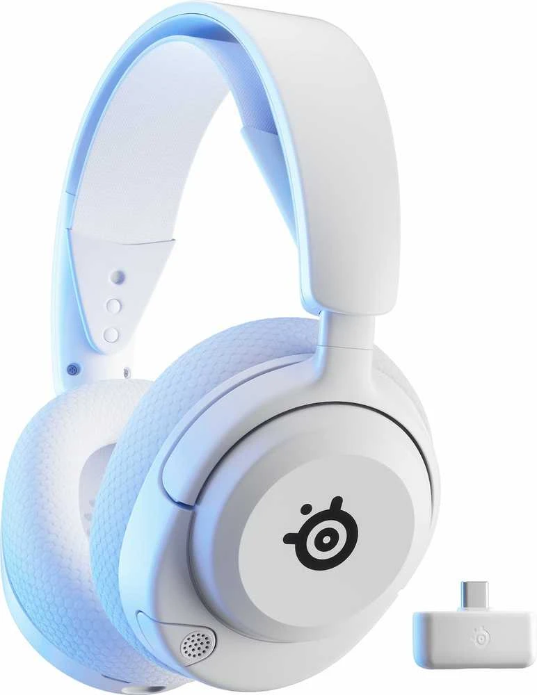 SteelSeries Ausinės Žaidimams | Arctis Nova 5P | Bluetooth | Over-ear | Mikrofonas | Noise canceling | Belaidės | Baltas