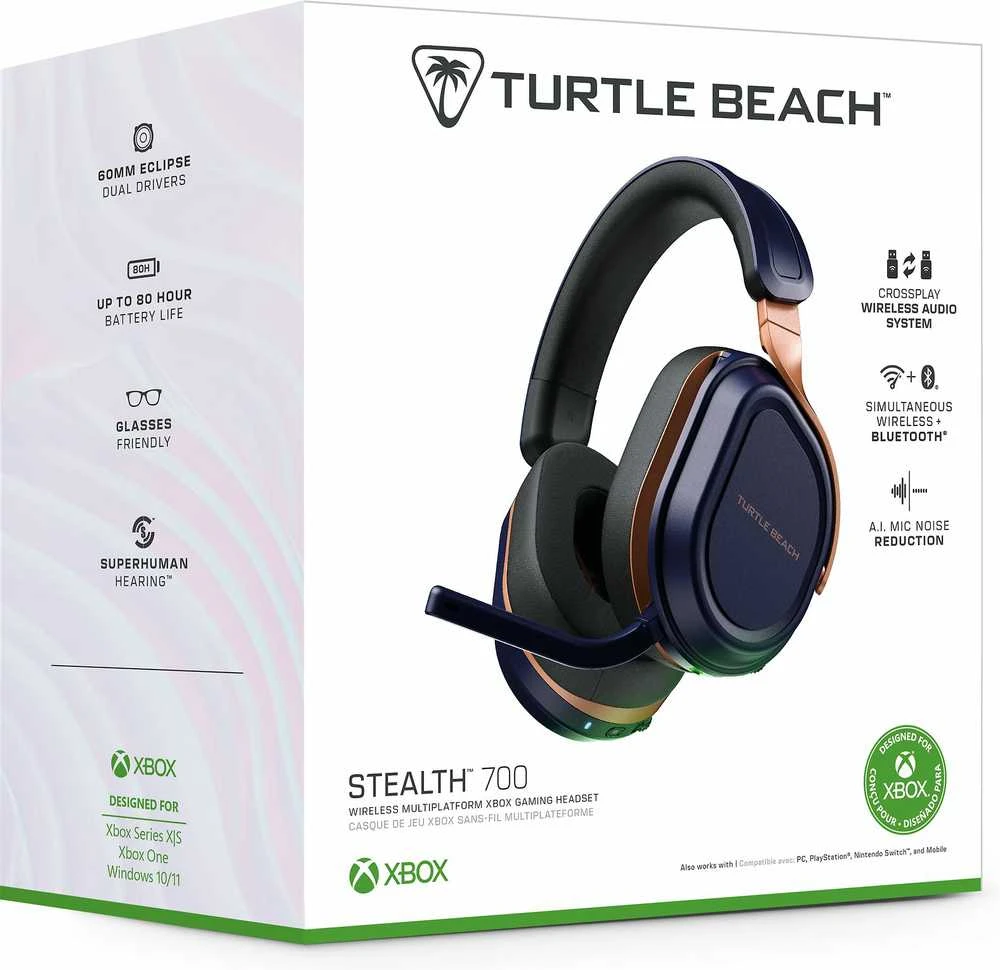 Turtle Beach Stealth 700 Gen 3 Belaidės „XBOX“ žaidimų ausinės | Kobaltas