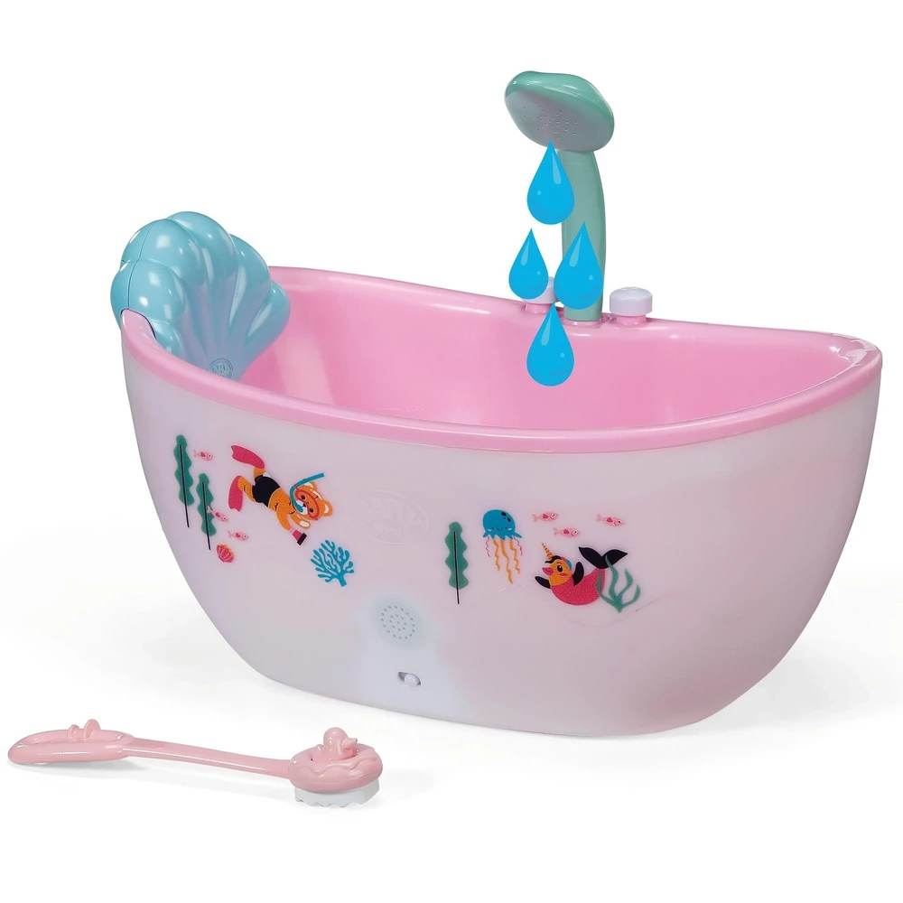 Interaktyvi vonelė lėlei BABY born Bathtub 840924, su dušu, šviesos ir garso efektais