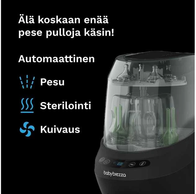 Baby Brezza Bottle Washer Pro buteliukų plovimo įrenginys (juodas)