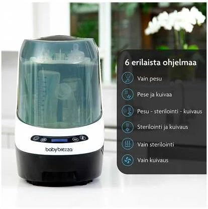 BABY BREZZA BUTELIUKŲ PLOVYKLA WASHER PRO SU STERILIZAVIMO IR DŽIOVINIMO FUNKCIJA