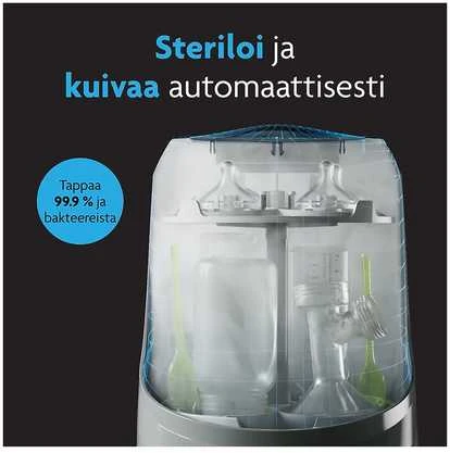 BABY BREZZA BUTELIUKŲ PLOVYKLA WASHER PRO SU STERILIZAVIMO IR DŽIOVINIMO FUNKCIJA