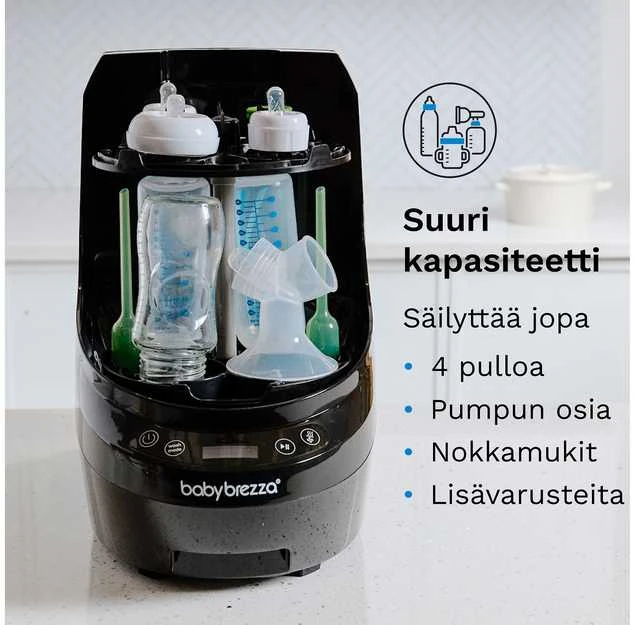Baby Brezza Bottle Washer Pro buteliukų plovimo įrenginys (juodas)