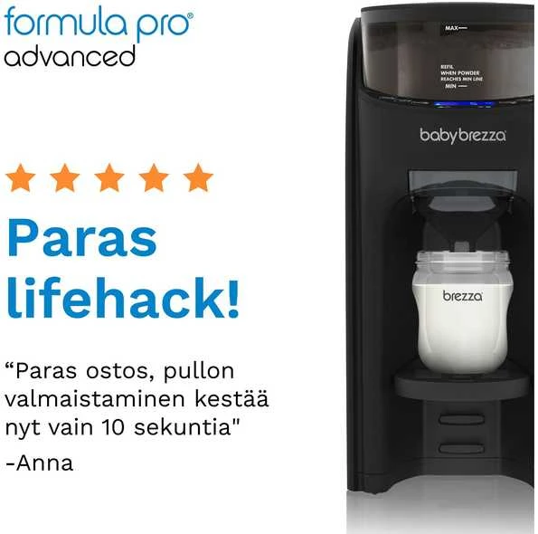 Pieno mišinio ruošimo aparatas Baby Brezza Formula Pro Advanced, Juodos spalvos