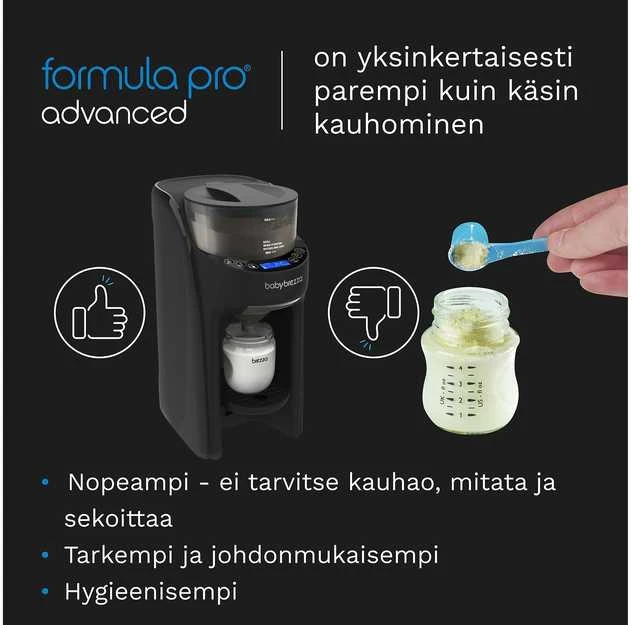 Pieno mišinio ruošimo aparatas Baby Brezza Formula Pro Advanced, Juodos spalvos