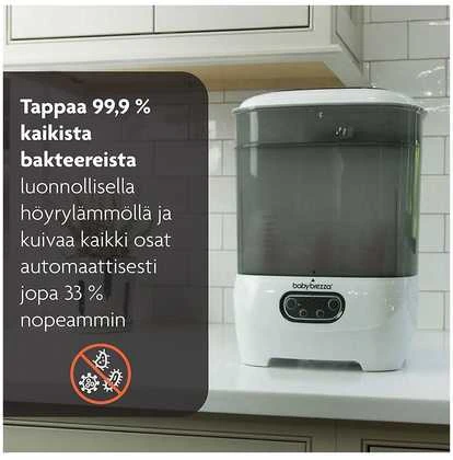 BABY BREZZA ONE STEP ELEKTRINIS GARŲ STERILIZATORIUS SU DŽIOVINIMO FUNKCIJA
