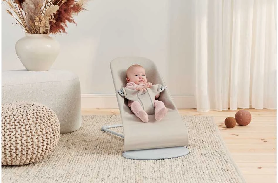 BABYBJORN gultukas BLISS 3D JERSEY, light beige, 006187 (Nemokamas pristatymas)
