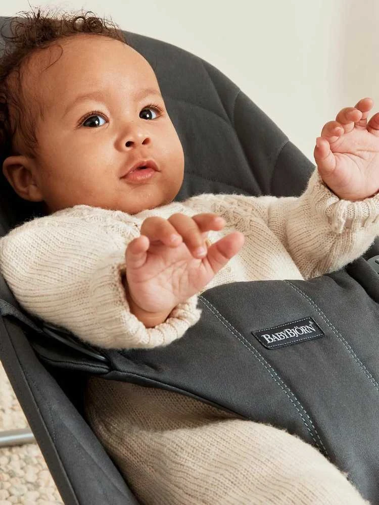 BabyBjorn Bliss - vaikiškas gultas | Žiedlapis Quilit / antracitas
