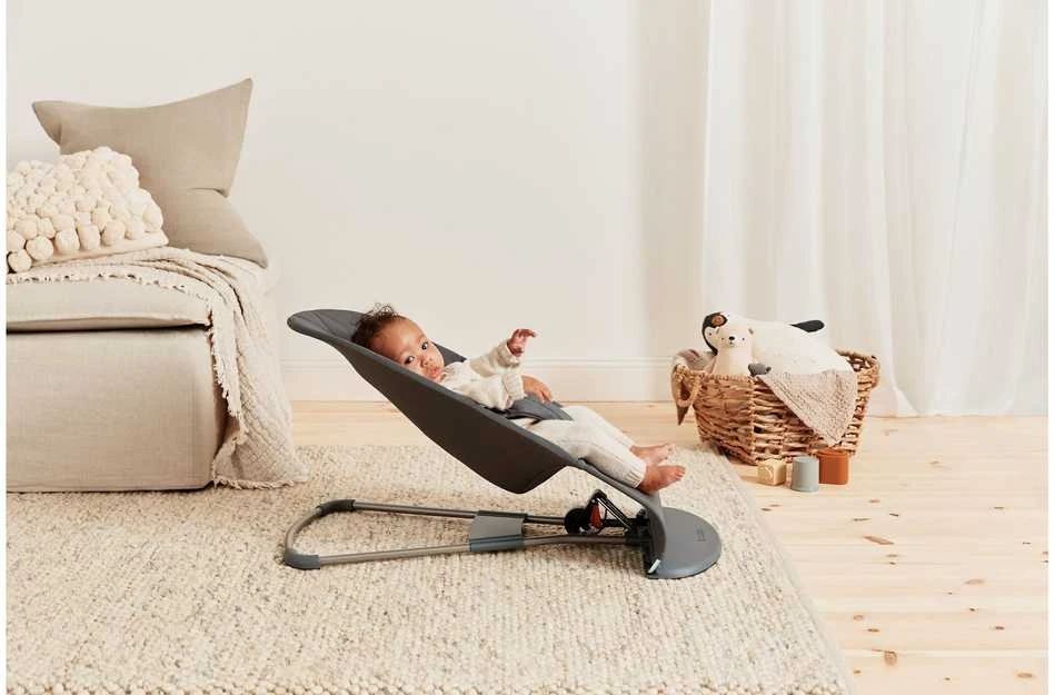 BabyBjorn Bliss - vaikiškas gultas | Žiedlapis Quilit / antracitas