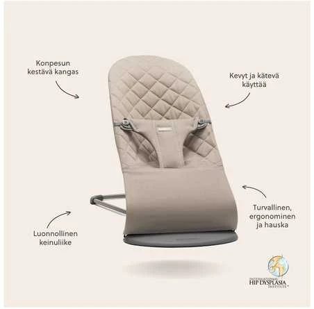 BabyBjorn Bliss - vaikiškas gultas | Austas Smėlio spalvos Futbolas