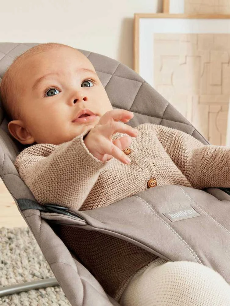 BabyBjorn Bliss - vaikiškas gultas | Austas Smėlio spalvos Futbolas