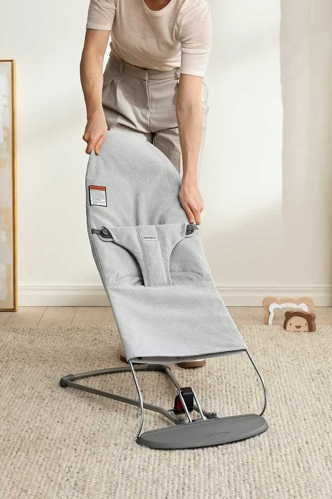 BabyBjorn Bliss - vaikiškas gultas | Austas šviesiai pilkas melanžas