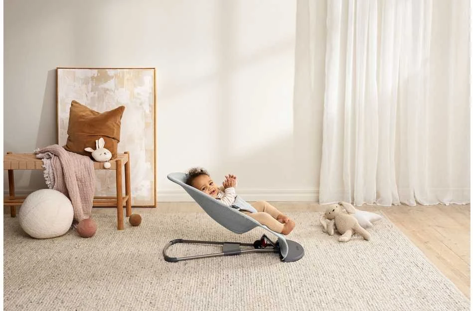 BabyBjorn Bliss - vaikiškas gultas | Austas šviesiai pilkas melanžas