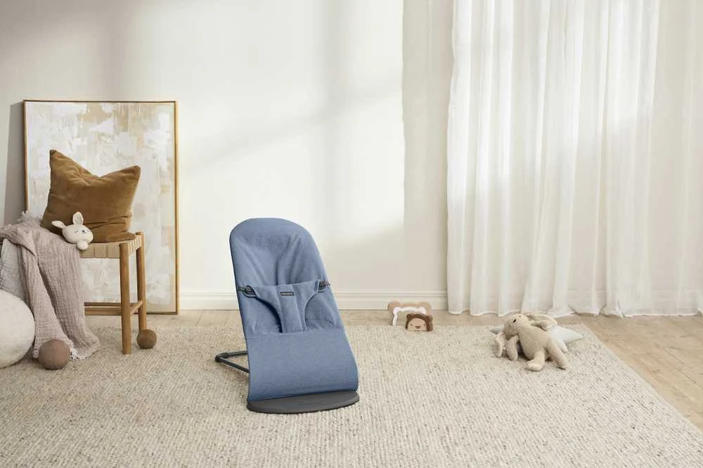 BabyBjorn Bliss - kūdikio praustuvė | Austas Mėlyna Melange