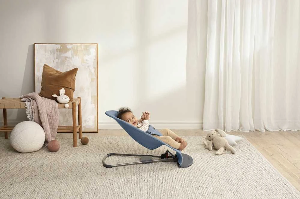 BabyBjorn Bliss - kūdikio praustuvė | Austas Mėlyna Melange