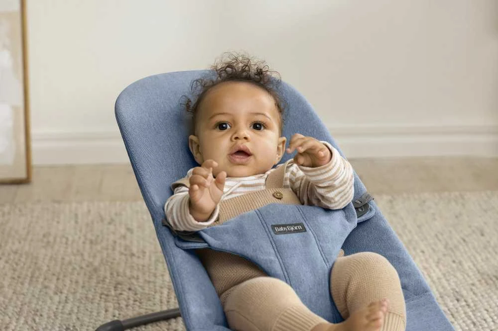 BabyBjorn Bliss - kūdikio praustuvė | Austas Mėlyna Melange