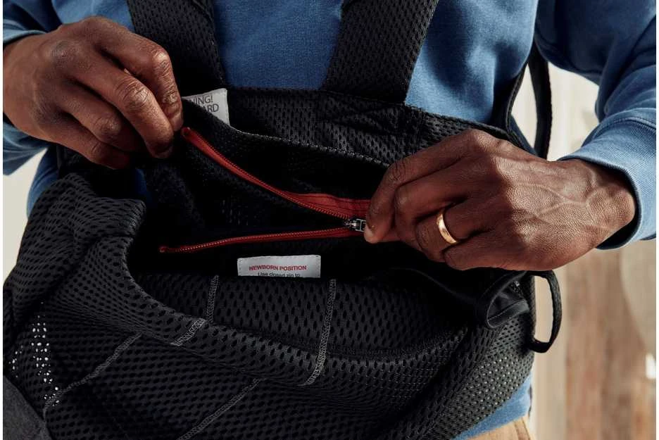 BabyBjorn Harmony Mesh 3D - ergonomiška nešioklė naujagimiams ir kūdikiams | Juoda